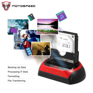 USB 2.0 HDD Docking Station Dual Hard Disk Drive Docking Station Base for 2.5 Inch 3.5 Inch IDE/SATA