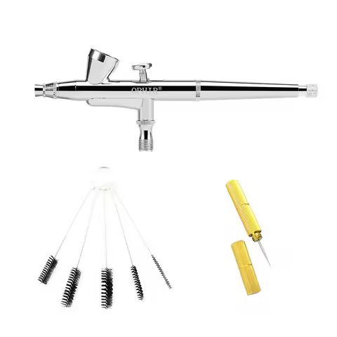 OPHIR 0.2mm Dual-action Gravity Airbrush for Model Hobby Makeup Nail Art Professional Air Brush 2ml 