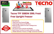 Tecno TFF 508EM 390L Frost Free Upright Freezer / FREE EXPRESS DELIVERY