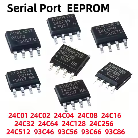 20Pcs/set 24C01 24C02 24C04 24C08 24C16 24C32 24C64 24C128 24C256 24C512 93C46 93C56 93C66 93C86 NEW