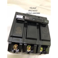 GE Circuit Breaker TQL Plug In 3 pole / 3 phase 15 amp to 100 amp