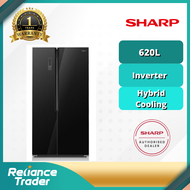 【FREE SHIPPING】Sharp 620L Side by Side Fridge Refrigerator SJX639GK (Replacement SJX636GM)Peti Sejuk