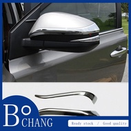 โครเมียม ABS สำหรับ Toyota Corolla Cross SUV 2020อุปกรณ์เสริมฝาครอบเชือกยาวของตกแต่งกระจกมองหลังประต