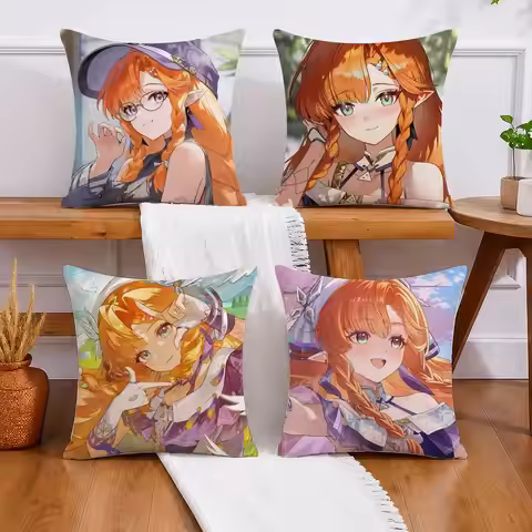 Wuthering Waves WuWa SIGRIKA Pillow Case Cushion Cover Throw Pillow Case For Car Sofa