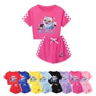 K-Pop Demon Hunters Huntrix Spring Autumn Children Pajama Sets Pyjamas Girls Boy Cotton Sleepwear Ba