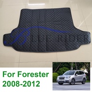 For Subaru Forester 2008-2024 PU Car Rear Trunk Cargo Boot Liner Mat Floor Tray Carpet Protector Pad