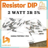 R resistor 2w 2Watt 3R 3 Ohm 3R 3Ohm 2 watt tolerance 5% 3R