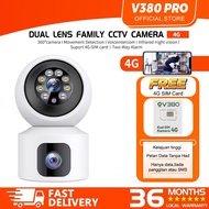 V380 PRO  Dual Lens 5MP Wifi/4G Sim Card Wireless CCTV Camera 360° Connect to Cellphone Night Vision