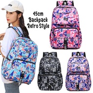 45cm Beg Laptop Waterproof Laptop Backpack Beg Sekolah Menengah Beg Galas Lelaki Beg Galas Wanita Backpacks Laptop Bag