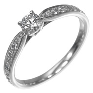 Tiffany & Co. Harmony Solitaire Ring, Size 7.5, 0.20ct, I/IF/3EX, Pt950 Platinum x Diamond, Approx. 