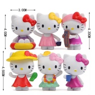 6 in 1 hello kitty Cake Figurine Topper Display