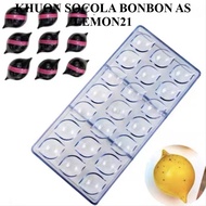 AS Plastic Bonbon Chocolate Mold Pink Cover 21 LEMONS (AKSHOPCAMLE 2417.011)