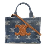 CELINE 牛仔布Small Cabas Thais金扣手挽肩背兩用袋