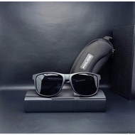 HITAM Anti Glare Police Glasses/Black Glasses/Sporty Men's Sunglasses Polarized Lenses [FULLSET/BOX+LAP+Sarong] - Asti Optik