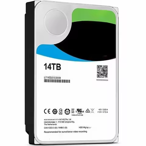 New AI 14TB 3.5" SATA 7200rpm Internal Hard Disk Drive ST14000VE0008