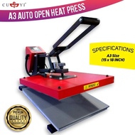 A3 Size Heat Press Machine / Heat Transfer Machine Automatic Clamshell Digital Heat Press Machine