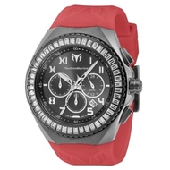 Technomarine MANTA RAY Gunmetal Burgundy Silicone Strap Men's Watch, TM-221028