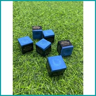۞ ┤ ↓ 12 PCS BRUNSWICK BILLIARD CHALK BLUE