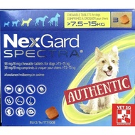 Nexgard Spectra Medium 7.5-15kg for Dogs EXP 08.2023