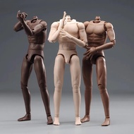 DT001 DT002 DT003 1/6 Male Soldier Super Flexible Joint Body with Soft Hands Feet 27cm Standard Musc