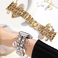 Love Chain Leather Pendant Band For Watch Strap series11 series10 series9 87654321,SE,Ultra, watch S