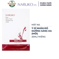 Mặt Nạ Naruko Ý Dĩ Nhân Đỏ Dưỡng Sáng Da 25ml (Mới)