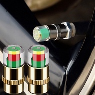 RGA Tire Valve Cap 36 Psi 2.4 Bar Sensor Stem for Cars Motorcycles Bicycles – Visual Tri-color Alarm