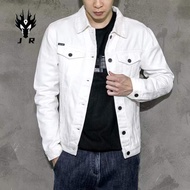 【Ready Stock】jaket jeans lelaki bomber jacket men White denim Male spring autumn Korean version of t
