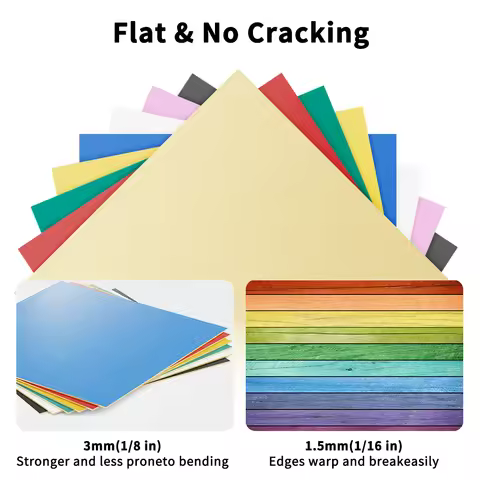 8Pcs 8-Color Plywood 300x300x3MM Colored Wood Board For Laser Engraving Machine DIY Wood Craft Model