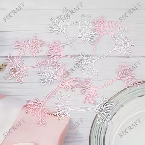 KSCRAFT Heart Foliage Leaf Cutting Dies Stencils for DIY Scrapbooking Decorative Embossing DIY Paper