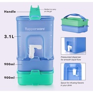 [Tupperware] Outdoor Cooler 8.7L / Click To Go Beverage Dispenser  3.0L / Click To Go Rect (2pcs) 90