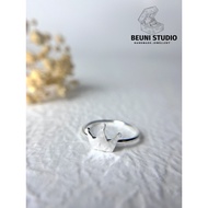 BEUNI HANDMADE PREMIUM 999 SILVER RING ANTIRUST NO ALLERGIC WATER PROOF WITH 999 MARK 999 SILVER