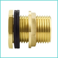 Garden Hose Adapter Brass 3/4 Male GHT Attachment Water Spigot Ball Valve Hose Adapter for Rain Barr