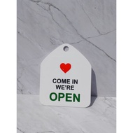Aesthetic Acrylic Door Open Close Sign – Cafe Shop Open Close Sign