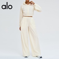 alo Sports Sun Protection Set Zipper Windproof Hooded Sun Protection Casual Set Outdoor Sports Cycli