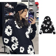 New DENIM TEARS Hoodie Authentic Cotton Wreath Sweater Black