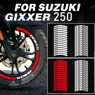 For SUZUKI Gixxer Gixxer 250/SF 250 17 Inch Wheel Hub Inner Rim Stripe Tape Sticker Reflective Vinyl