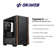 Okinos Cypress 3 Wood mATX Cypress 3 Wood  Mini-Tower Gaming PC Case