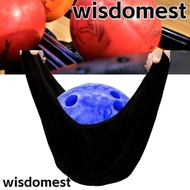 WISDOMEST Bowling Carry Bag, Black Color High Elasticity Bowling Ball Cleaning Bag, Bowling Accessor