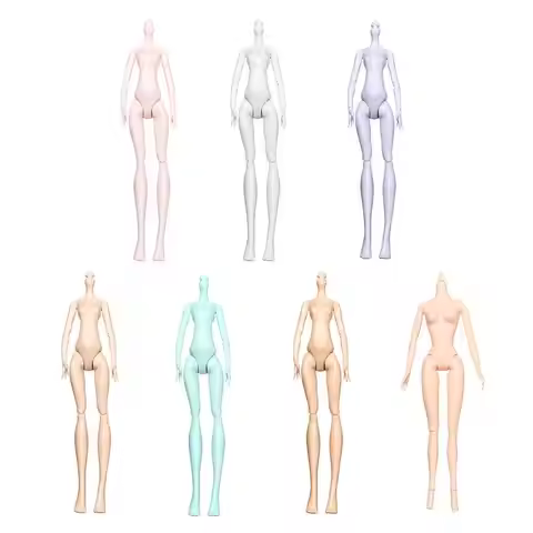 Accessories Children's Pretty Gift Girl Brown Black Skin 30cm Body African Nude Dolls 12/14 Movable 