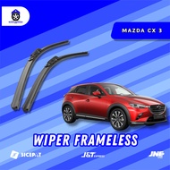 Mazda CX-3 Frameless Wiper 1 Set Kiri and Right Without Iron Frame W101