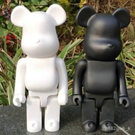 🔥28cm 400% Bearbrick Bear@Brick Action Figures Bear PVC Model Figures DIY Paint Dolls Kids Toys Children Birthday Gifts