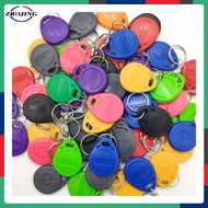 100pcs RFID Tag 125KHz Proximity RFID Card Keyfobs Key Fob Access Control Smart Card 11 Colors Keyfob