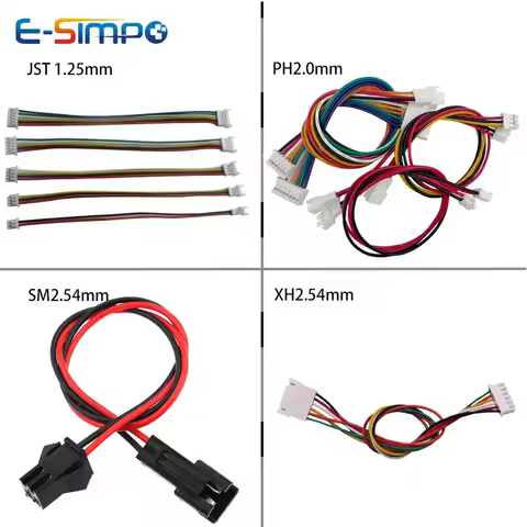 5pcs 20cm JST1.25 ZH1.5mm PH HY2.0 XH SM XHB2.54 Dupont KF2510 VH3.96 2P3P 4P5P 6P Male Female Exten