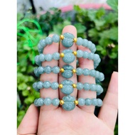 Bracelets, Bracelets, Hand Shake mix Feng Shui Jade Stone Bag