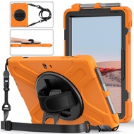 Military Armor Rugged Kids Case For Surface Go4 Go3 Go2 Surface Go With Rotating Hand Palm Strap Built-in Kickstand Holder Compatible Wtih Surface Go