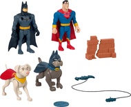 DC League of Super-Pets Preschool Toys Super Hero & Action Pet Set, Batman Superman Krypto & Ace for