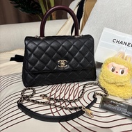 Chanel coco handle small 黑色荔枝牛皮