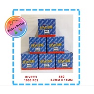 RIVETTI Brand 440 Rivet Rivet Nails...(Per box ± 1,000 pcs)