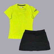 Bộ Váy Tennis ADS 2 Lớp Áo Cộc Tay PC Chơi Tennis Golf Cầu Lông Vải Thun Lạnh Co Giãn Tốt BV103
